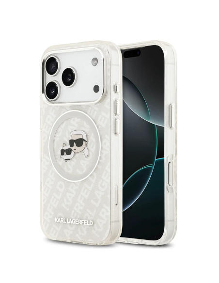 Funda Karl Lagerfeld para iPhone 18 Pro Max/17 Pro Max con MagSafe IML Brillo Logo K&C
