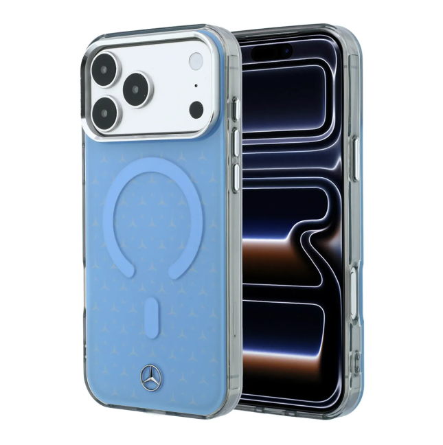 Funda Mercedes Benz para iPhone 18 Pro Max/17 Pro Max con Magsafe (Azul claro)