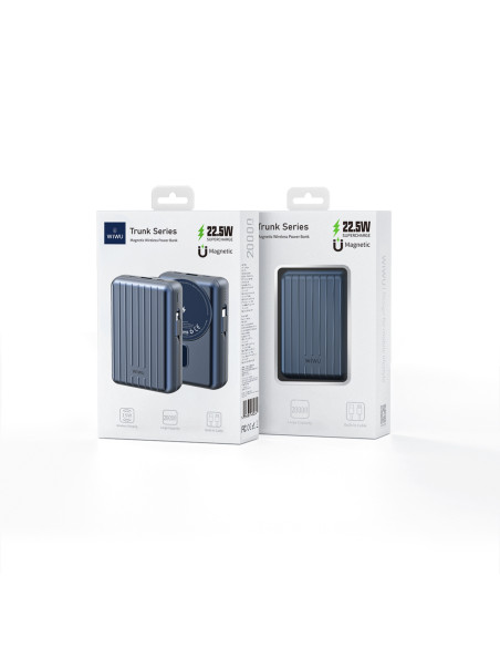 Retro External Battery 20,000mAH Blue