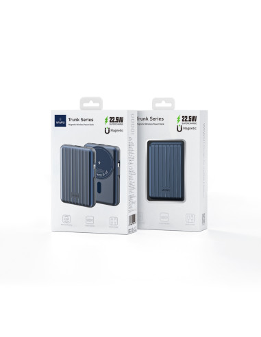 Retro 10,000mAH Blue External Battery