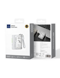 Shield 35W 10,000mAH Silver External Battery