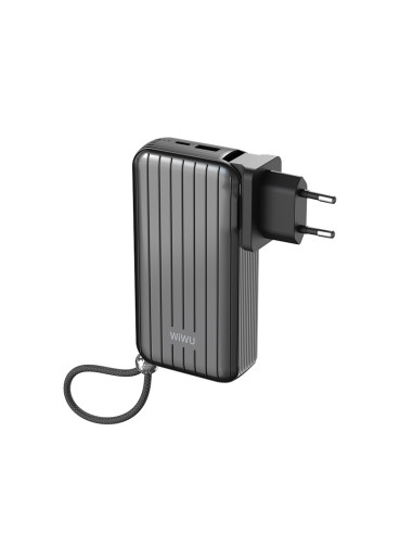 Batería Externa Trunk de 10000 mAh y 22,5 W, Negra