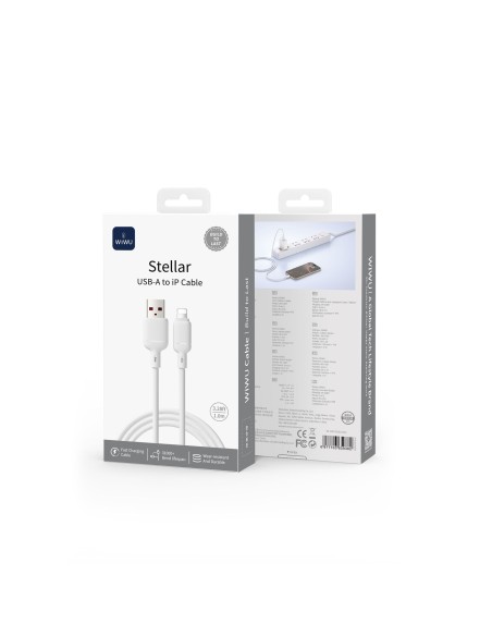 Cable USB-A a Lightning 2,1 A Stellar Carga y Datos (1 m) | WiWU