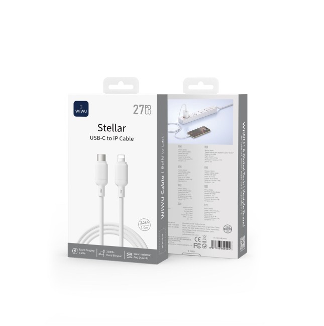 Cable USB-C a Lightning 27 W Stellar Carga Rápida (1 m) | WiWU