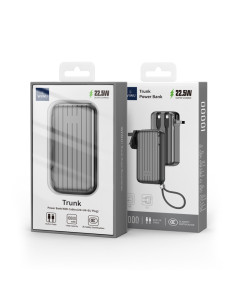 Trunk Series 22.5W 10,000mAh External Battery Silver