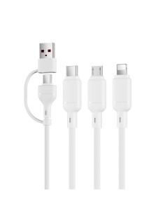 Cable 2 en 2 USB-A/C a Micro/Lightning 2,1 A Stellar (1,2 m) | WiWU 2