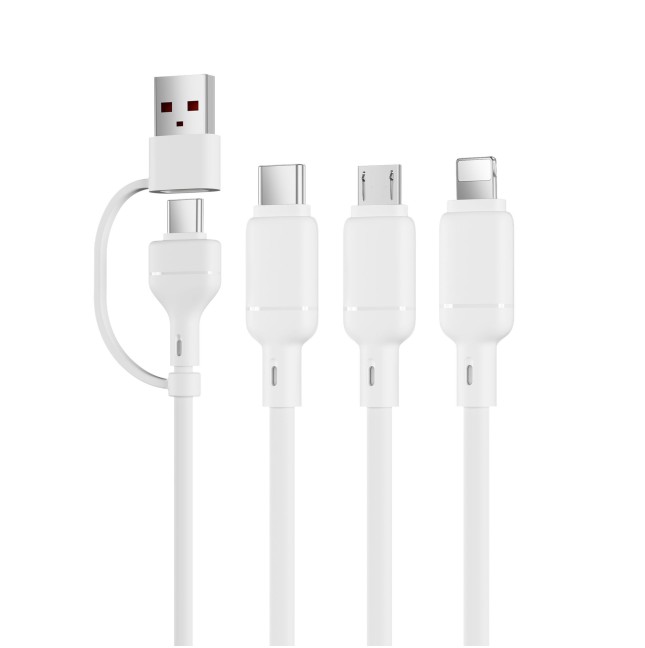 Stellar 2-in-2 USB-A/C to Micro/Lightning Cable, 2.1 A (1.2 m) | WiWU
