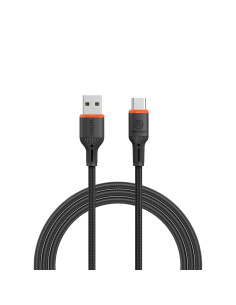 Cable USB-A a USB-C 2,1 A FlameGuard Negro (1,2 m) | WiWU