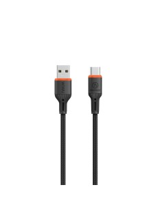 Cable USB-A a USB-C 2,1 A FlameGuard Negro (1,2 m) | WiWU 2