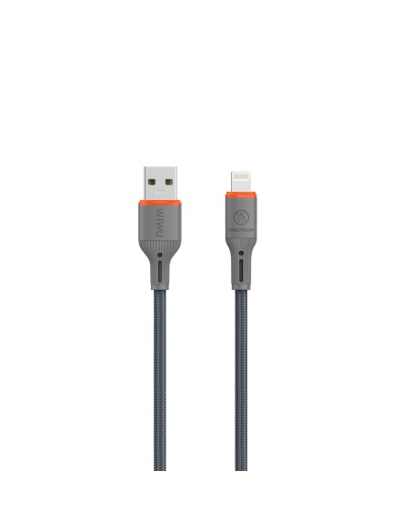 Cable USB-A a Lightning 2,1 A FlameGuard Gris (1,2 m) | WiWU