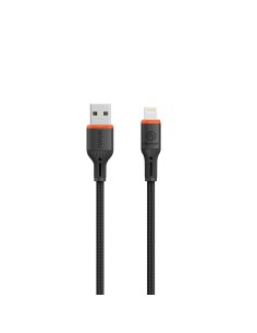 Cable USB-A a Lightning 2,1 A FlameGuard Negro (1,2 m) | WiWU 2