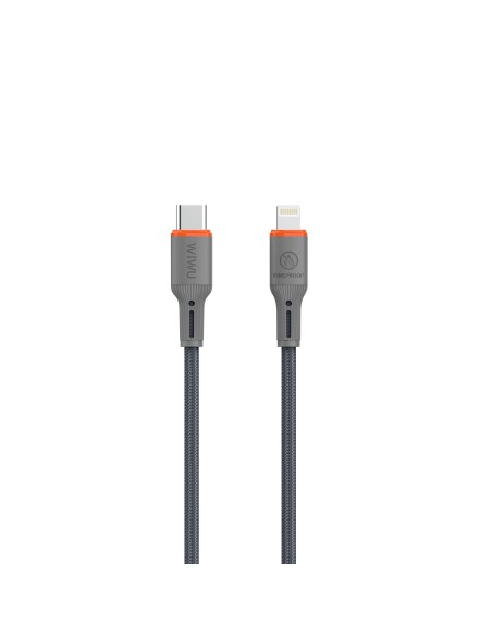 Cable USB-C a Lightning 27 W FlameGuard Gris (1,2 m) | WiWU