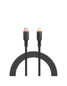 Cable USB-C a Lightning 27 W FlameGuard Negro (1,2 m) | WiWU