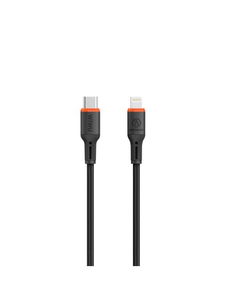 Cable USB-C a Lightning 27 W FlameGuard Negro (1,2 m) | WiWU
