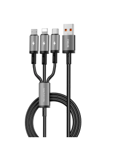 Cable 3 en 1 USB-A a C/Micro/Lightning 66 W Titanlink (1,2 m) | WiWU