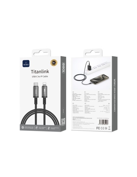 Titanlink 30 W USB-C to Lightning Fast Charging Cable (1 m) | WiWU