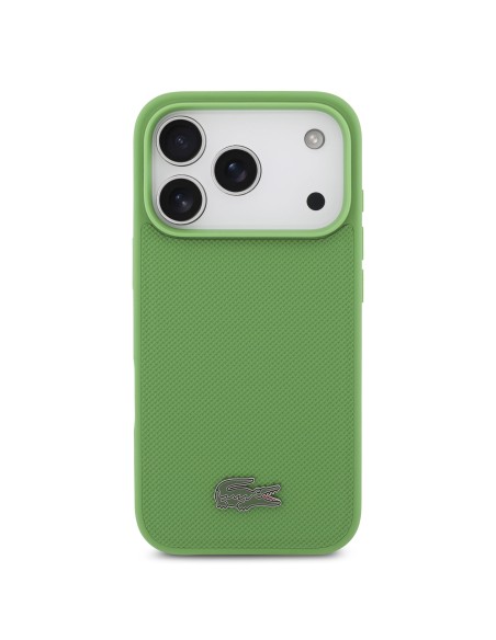 Funda Lacoste para iPhone 18 Pro Max/17 Pro Max con Magsafe Petit Piqué (Verde)