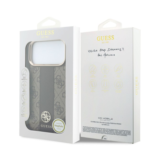 Funda Guess iPhone 18/17 Pro Max Banda 4G Marrón | WiWU B2B
