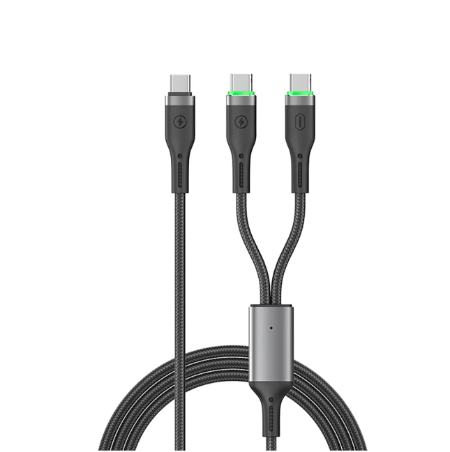 Cable Dual USB-C a 2x USB-C 100 W Oringlink (1 m) | WiWU