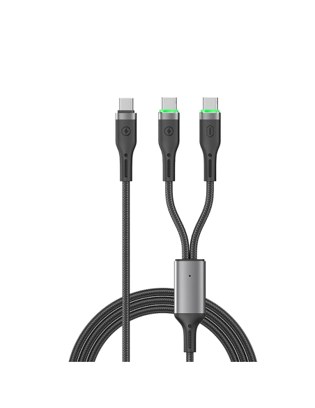 Cable Dual USB-C a 2x USB-C 100 W Oringlink (1 m) | WiWU