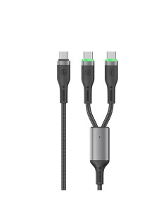 Cable Dual USB-C a 2x USB-C 100 W Oringlink (1 m) | WiWU 2