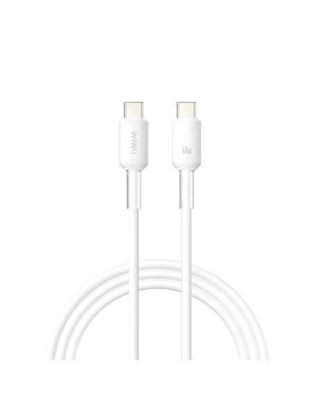 Neolink White Silicone 60 W USB-C to USB-C Cable (2 m) | WiWU