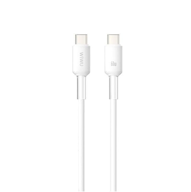 Cable USB-C a USB-C 60 W Silicona Neolink Blanco (2 m) | WiWU
