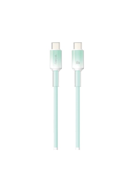 Cable USB-C a USB-C 60 W Silicona Neolink Menta (1 m) | WiWU
