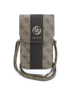 Bolso cruzado GUESS con banda central 4G (Marrón)