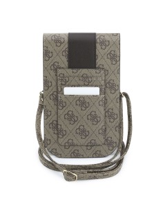 Bolso cruzado GUESS con banda central 4G (Marrón) 2