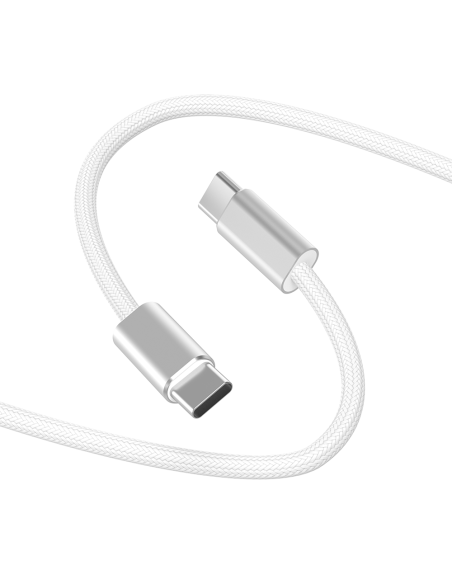 Cable USB-C a USB-C 240 W Essen Blanco (1,5 m) | WiWU B2B