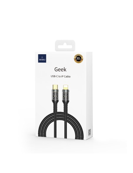 Cable USB-C a Lightning 30 W Geek Trenzado (1,2 m) | WiWU