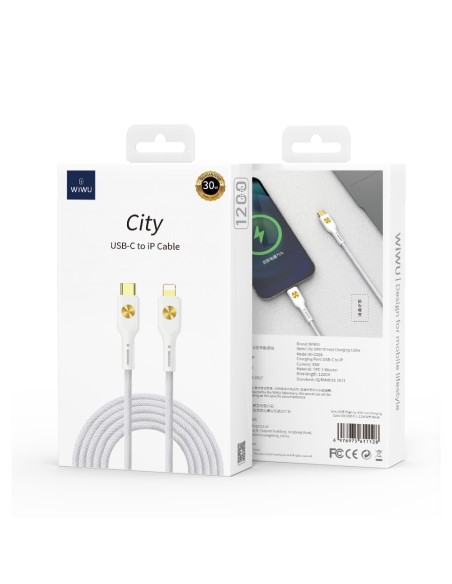 Cable USB-C a Lightning 30 W City Carga Rápida (1,2 m) | WiWU
