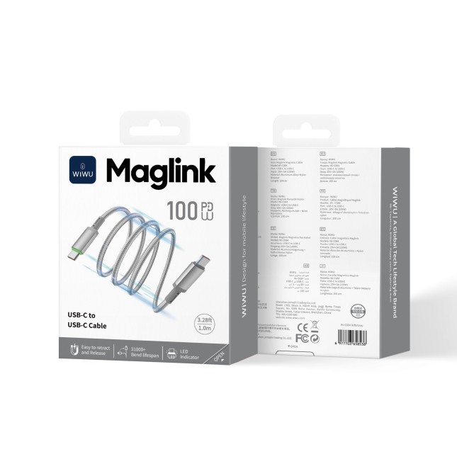 Cable USB-C a USB-C 100 W Maglink (1 m)