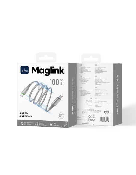 Cable USB-C a USB-C 100 W Maglink (1 m)