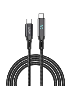 100 W USB-C to USB-C Cable with Charging Display Thor (120 cm)
