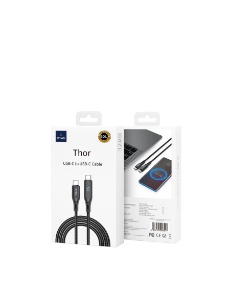 Cable USB-C a USB-C de 100 W Thor (1,2 m)