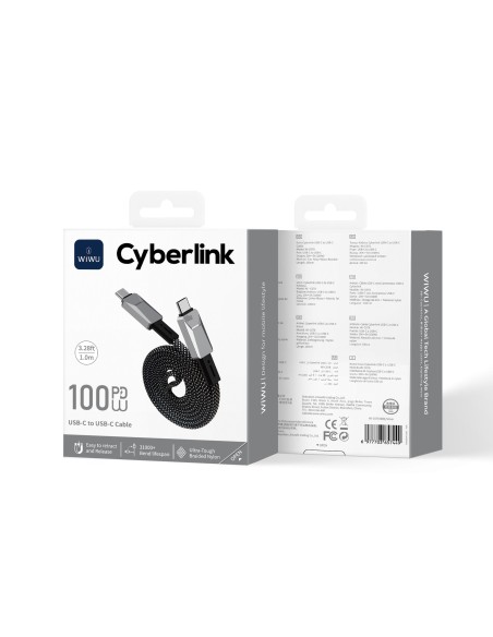 Cable USB-C a USB-C 100 W Cyberlink (1 m)