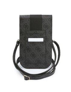 GUESS Crossbody Bag with Central Band and Round 4G Logo (Black) 2