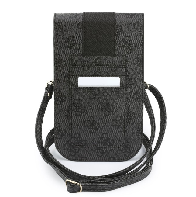 Bolso cruzado GUESS con banda central 4G (Negro)