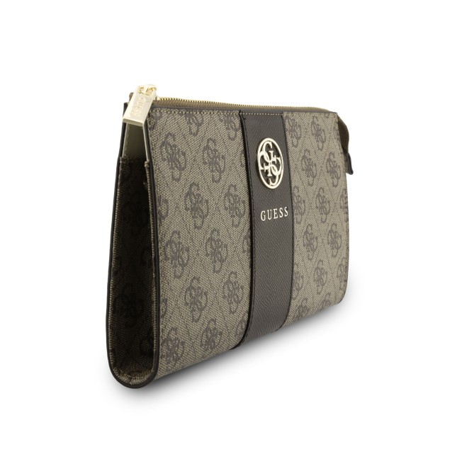 GUESS Handbag with Central Band and Round 4G Logo (Brown)