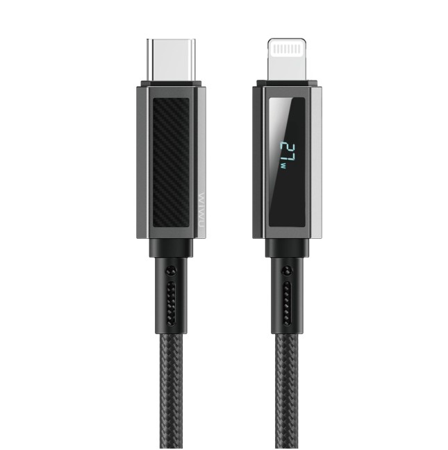 Cable USB-C a Lightning 27 W Warriors Fibra Aramida (1 m) | WiWU