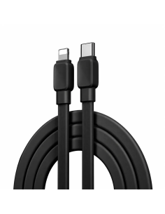 Bravo Black 20 W USB-C to Lightning Cable (1 m) | WiWU