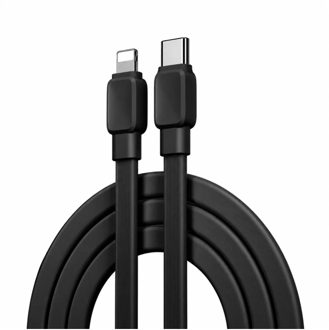 Cable USB-C a Lightning 20 W Bravo Negro (1 m) | WiWU