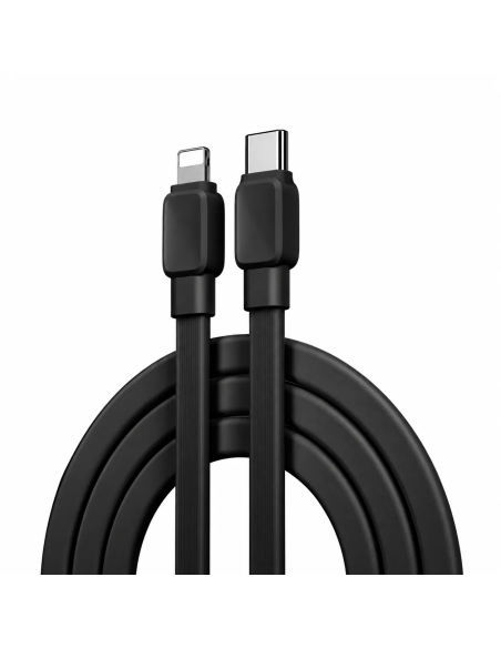 Bravo Black 20 W USB-C to Lightning Cable (1 m) | WiWU