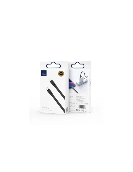 Cable USB-C a Lightning 20 W Bravo Negro (1 m) | WiWU