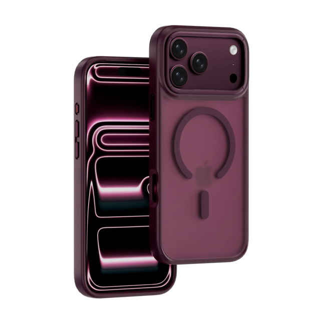 iPhone 18/17 Pro MagSafe Armor Pro Case in Burgundy| WiWU