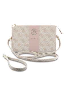 Bolso de mano GUESS con banda central 4G (Rosa) 2