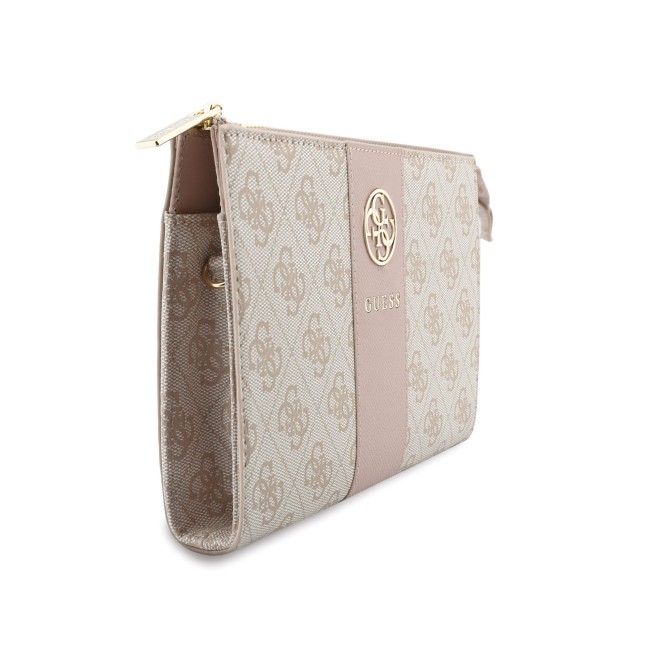 GUESS Handbag with Central Band and Round 4G Logo (Pink)