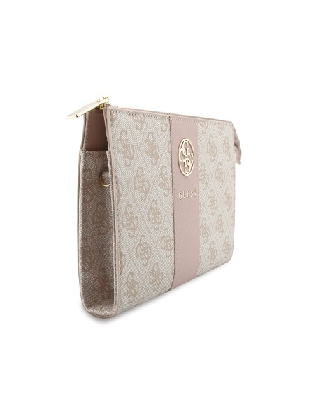 Bolso de mano GUESS con banda central 4G (Rosa)